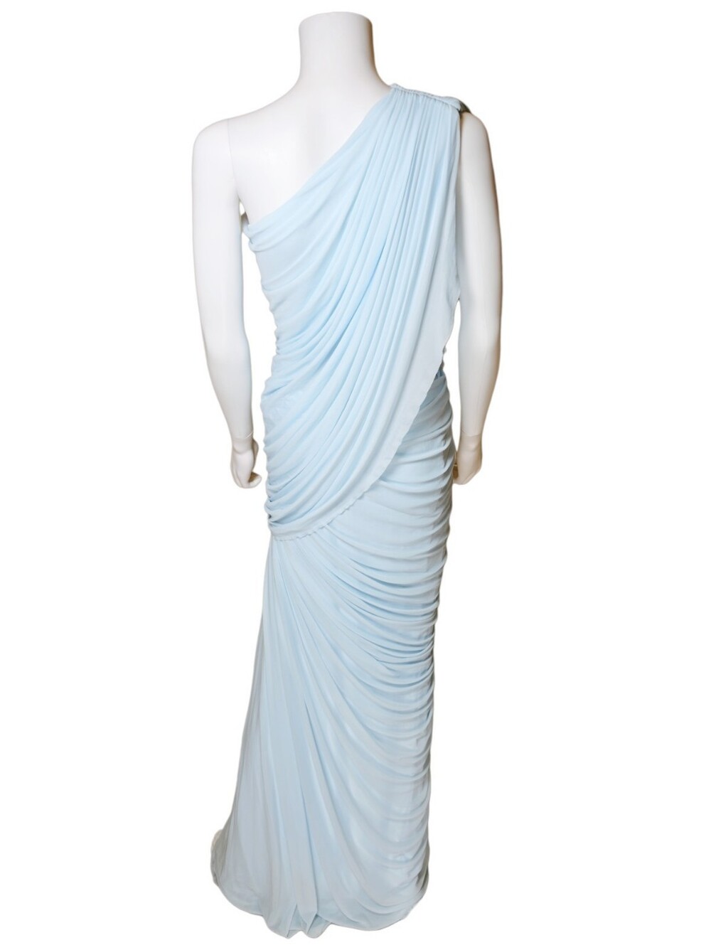 NWT $450 DEME BY GABRIELLA The Aurora Dress Gown In Baby Blue Small - Picture 6 of 6